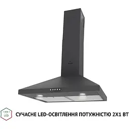 Витяжка купольна Perfelli K 6402 SG 850 LED - мініатюра 2