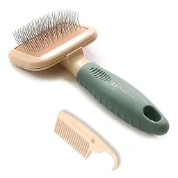 Пуходерка DoggyMan BS Slicker Brush для собак і котів, вигнуті зубці, Mini, 45 г, 5,5×12×3 см