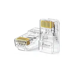 Конектор Ugreen RJ45 CAT6 Gold Plated Connectors (50 Pieces) (50962)