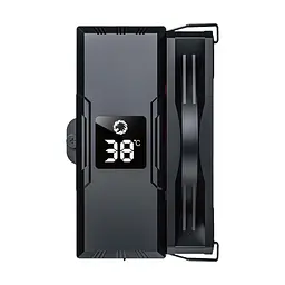 Кулер для процесора GameMax Sigma 520 Digital, Black, алюміній/мідь, 1x120 мм ARGB, Intel 1851/1700/1200/115x, AMD AM5/AM4, до 220 Вт, висота 157 мм, цифровий LCD дисплей показує температуру - мініатюра 3