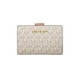 Жіночий гаманець MICHAEL KORS (середній, бежевий з логотипом)