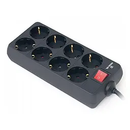 Мережевий фільтр живлення REAL-EL RS-8 PROTECT, 3m, black (EL122300022) - мініатюра 4