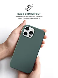 Силиконовый чехол с MagSafe для Apple iPhone 16 Pro Max, ICON2 MagCase, зеленый, противоударный, панель с мягкой подкладкой, защита всего корпуса, поддержка беспроводной зарядки, совместим с защитными стеклами и пленками, ArmorStandart (ARM81323) - мініатюра 8