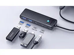 USB-хаб Orico PAPW2AC-C3-015-BK-EP (CA914210) - мініатюра 4