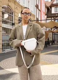 Сумка жіноча Sambag Sofi біла 20 х 18 х 5 см (88193008) - мініатюра 5