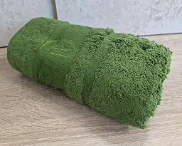 Турецький бамбуковий махровий рушник Zeron 50х90 Bamboo Moss - мініатюра 3