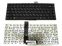 Клавіатура для LENOVO IdeaPad U430, S410 (RU Black без рамки, довгий шлейф). Оригінал.