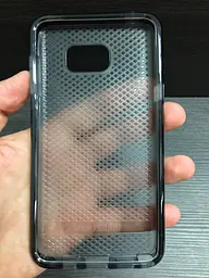 Прозорий силіконовий чохол Tech21 Evo Tactical Samsung Galaxy Note 5 Black - мініатюра 4