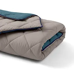 Покривало стьобане двостороннє Cosas Ocean Sand CS4 110х140 см (Blanket_68Sky_84Quartz_kt_87DarkBlue_110х140) - мініатюра 6
