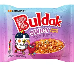 Локшина Samyang Buldak Swicy Sweet and Spicy Chicken Flavored Ramen Noodles 130г