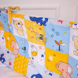 Суцільний борт в ліжечко MirSon Kids Time 20-0038 Cute animals 30х180 см (2200009665691) - мініатюра 3
