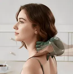 Масажер для шиї з ручками Shoulder and Neck Massager FZ-831 Зелений, електричний масажер для всього тіла - мініатюра 6