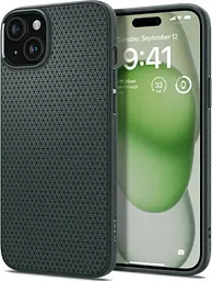 Оригінальний протиударний чохол Spigen Liquid Air Armor для iPhone 15 Plus/14 Plus Abyss Green ACS06652 - мініатюра 1