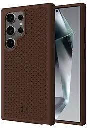 Протиударний оригінальний шкіряний чохол для Samsung Galaxy S24 Ultra Incipio Protective Leather Case Brown - мініатюра 3