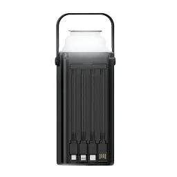 Батарея універсальна XO 30000mAh, PD/20W, QC/22,5W, Lamp, black (XO-PR285) - мініатюра 2