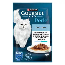 Набір вологого корму для котів Gourmet Perle Duo Мікс 8 шт. + Gourmet Perle Duo Мікс 4 шт. 1.02 кг (12 шт. х 85 г) - мініатюра 3