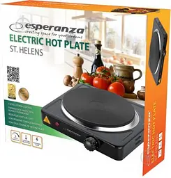 Електроплита Esperanza EKH003K Black - мініатюра 2