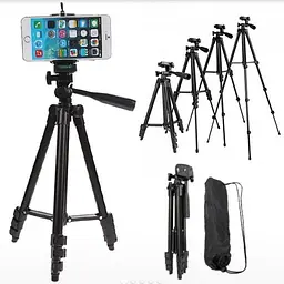 Штатив металевий універсальний для телефону та фотоапарата Tripod 3120 портативний трипод 0,35-1.02м - мініатюра 6