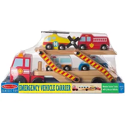Аварійний перевізник-трейлер Melissa & Doug дерев'яний (MD14610) - мініатюра 4
