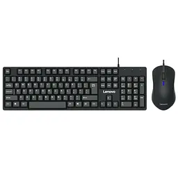 Комплект клавіатура та миша Lenovo KM101 (ENG/ РУС) чорний