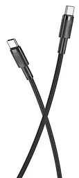 Кабель XO NBQ199 High Power Braided Type-C to Type-C - 100W - 1m чорний (7102294)