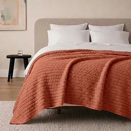 Плед покривало Cosas Amber Knitted Braid 230х240 см косичка (Blanket_67Amber_KnittedBraid_230x240) - мініатюра 2