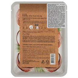 Маска тканинна для обличчя Tony Moly Fresh To Go Coconut Кокос 25 г - мініатюра 2