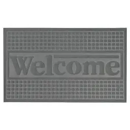 Килимок придверний Eco Fabric Welcome без кромки сірий 45 х 75 см (4575-011) - мініатюра 3