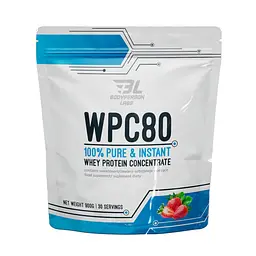 Протеїн Bodyperson Labs WPC80, 900 грам - Полуниця