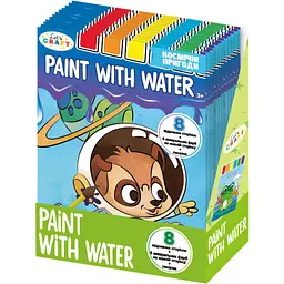 Розмальовка Let's Craft Paint with water "Космічні пригоди" з палітрою та пензликом