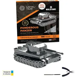 Колекційна модель Metal Time Ponderous Panzer TIGER I MT020 - мініатюра 5