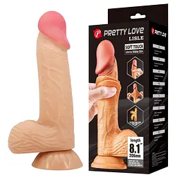 Реалістичний фалоімітатор Pretty Love Sliding Skin, 21.8 см - мініатюра 5