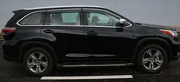 Дефлектори вікон вітровики для Toyota Highlander 2014- З Молдингом Хром - мініатюра 3