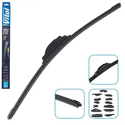 Щітка склоочищувача безкаркасна VITOL ULTRA 18" - 450 мм (13 адаптерів)