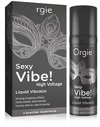Рідкий вібратор - Sexy Vibe High Voltage! by Orgie, 15 мл Orgie 21203; 69-21203 89601 - мініатюра 1
