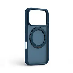 Противоударный чехол-панель для Apple iPhone 17 Pro, Unit Stand2, синий, силикон + поликарбонат, защита всего корпуса, с подставкой, поддержка магнитных держателей и беспроводной зарядки (MagSafe), ArmorStandart (ARM86336) - мініатюра 2