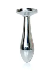 Анальна пробка - Jewellery Silver Plug Clear S - мініатюра 7