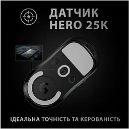 Миша бездротова Logitech G Pro X Superlight Wireless (910-005880) чорна - мініатюра 4