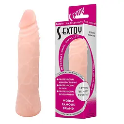 Фалоімітатор LyBaile Super Excitement Sextoy Fresh 16.3 см тілесний - мініатюра 2