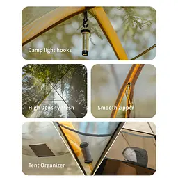 Намет шестимісний для кемпінгу Naturehike, KOTA 6 (CNK2450WS031) світло-коричневий - мініатюра 6