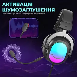 Навушники Fifine H16 7.1 RGB чорний (H16) - мініатюра 8