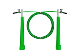 Швидкісна скакалка EasyFit Speed ​​Cable Rope 3 м із сталевим тросом зелена (EF-1423-Gr)