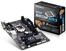 Материнська плата Gigabyte GA-B85M-HD3 (GA-B85M-HD3) (Socket 1150, Intel B85, Micro-ATX) Б/в - мініатюра 4