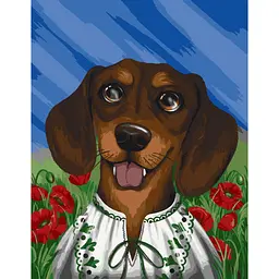 Картина за номерами "Вухастий патріот" ©pollypop92 Art Craft 11523-AC 40х50 см