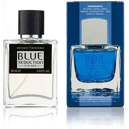 Туалетна вода для чоловіків BEST CHOICE 60мл РЕПЛИКА чол Antonio Banderas Blue Seduction