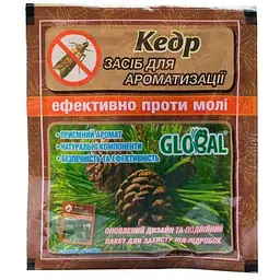 Таблетки від молі і для ароматизації повітря Global Кедр 10 шт.