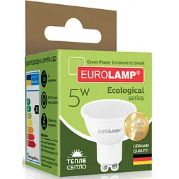 Лампочка Eurolamp LED SMD MR16 5W GU10 3000K 220V (LED-SMD-05103(P)) - мініатюра 3