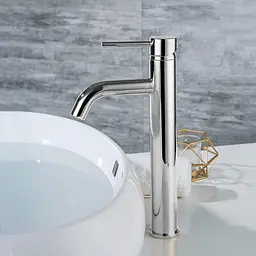 Змішувач для умивальника Rea Lungo chrome хром високий REA-B4104, Хром - мініатюра 3