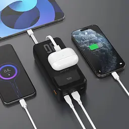 Павербанк Dudao Black 30 000 mAh / 22.5 Вт (6977196682478) - мініатюра 5