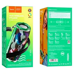 Колонка портативна Hoco HC12 Sports BT speaker камуфляжний зелений - мініатюра 3